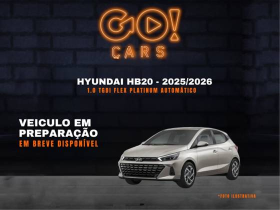 HYUNDAI HB20 1.0 TGDI FLEX PLATINUM AUTOMÁTICO HYUNDAI HB20 1.0 TGDI FLEX PLATINUM AUTOMÁTICO
